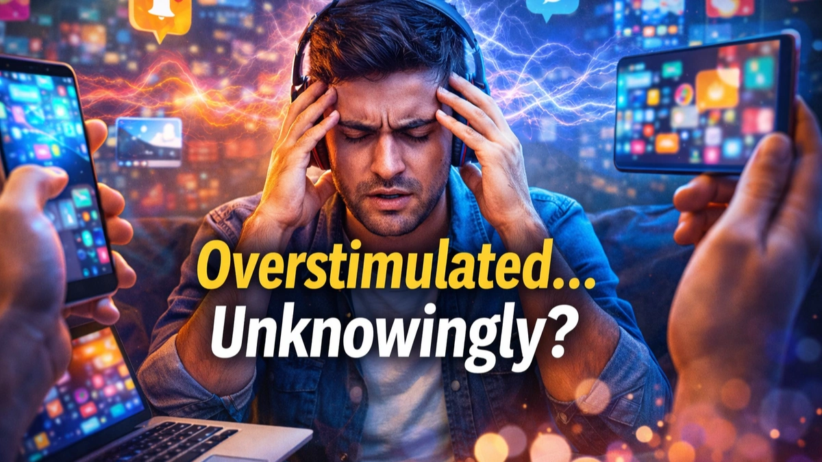 People feeling overstimulated