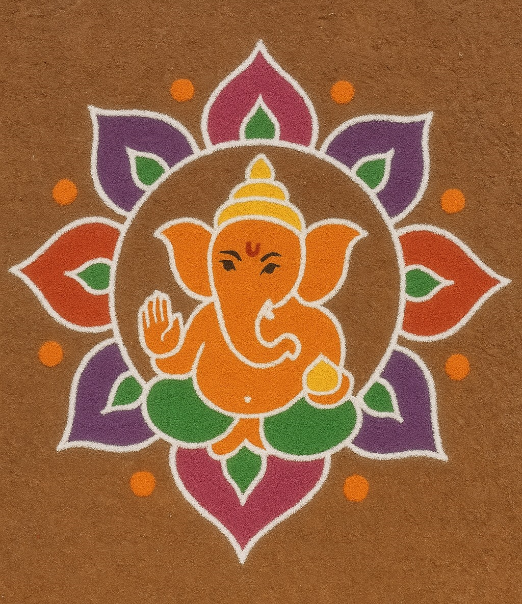 Simple & Unique Rangoli Designs for Festivals – Diwali, Ganpati, Sankranth & More