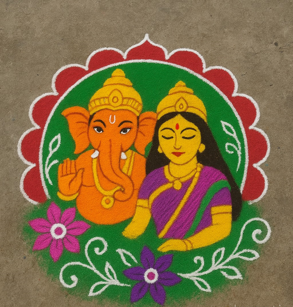 सण-समारंभांसाठी सोप्या आणि सुंदर रांगोळी डिझाइन्स - दिवाळी, गणपती, संक्रांत आणि बरेच काही